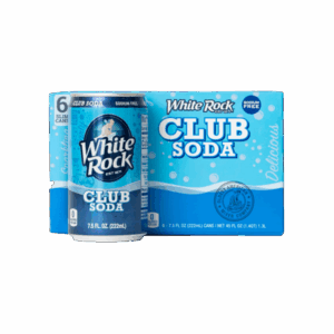 White Rock Club Soda Cans 7.5oz